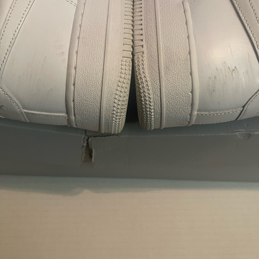Nike Air Force 1 Men’s White Sneakers - Picture 7 of 9